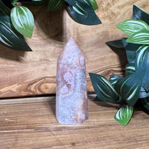 Druzy Flower Agat Point för manifestation och personlig tillväxt