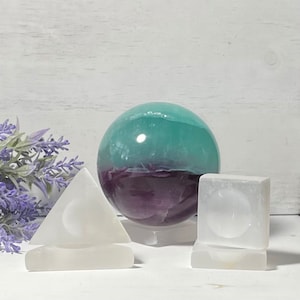 Selenite Sphere Stand will continuously cleanse and charge your spheres