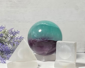 Selenite Sphere Stand will continuously cleanse and charge your spheres