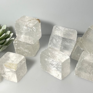 Raw Clear Optical Calcite for increased energy, cleansing, insight and clarity