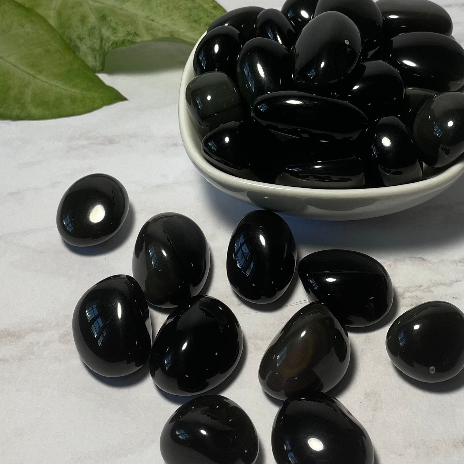 愛、喜び、希望を象徴するレインボーオブシディアンタンブル - Etsy 日本