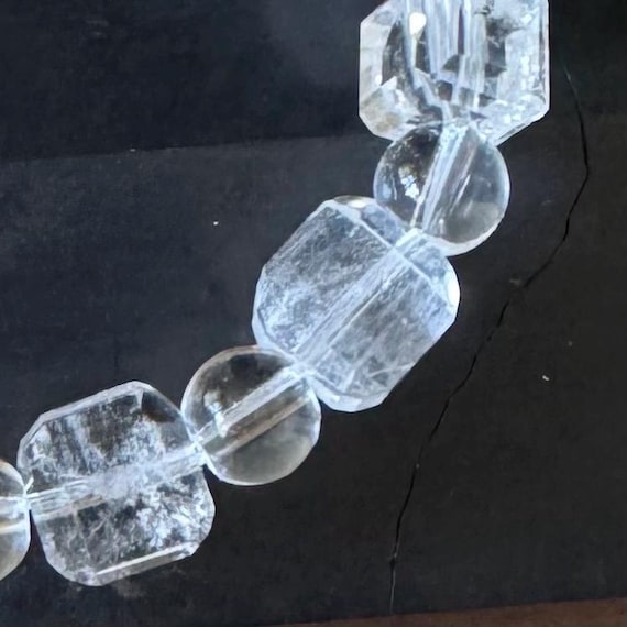 Reiki-Infused Clear Quartz Bracelet, 6/8mm, for clearing negativity and raising vibrations