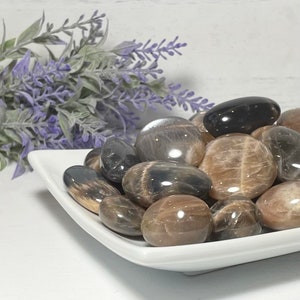 Black and Coffee Moonstone powerful magnifier of intentions, good for Shamanic journey, encourages inner journeying and self-study