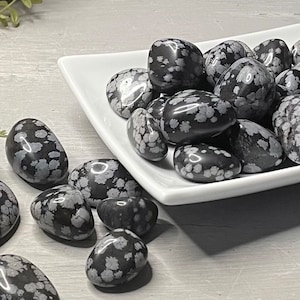Snowflake Obsidian Tumbles helps you become more receptive to healing energies, brings courage and rationality