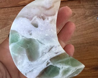 Silky Fluorite Moon for finding your soul purpose, sacred path and ancestor connection