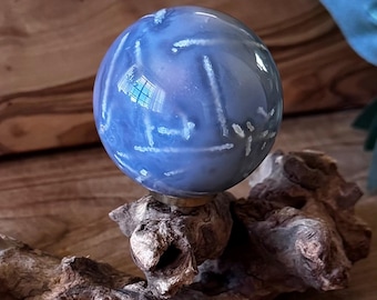 Rare Gemstone Alert.  Swazi Agate Sphere for resilience through changes, emotional stability, spiritual growth