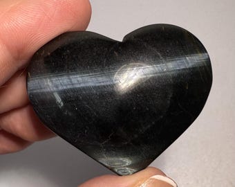 Blue Tiger’s Eye Heart for protection, reducing anxiety, stress and depression