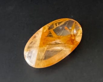 Golden Healer Quartz Palm Stone: Wealth, Abundance, Courage