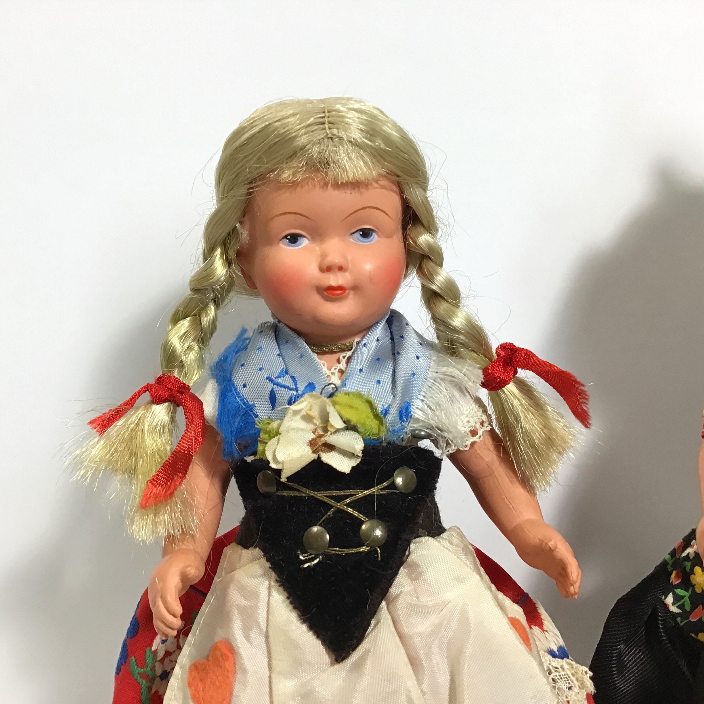 trachtenpuppe Vienna アンティークドール Vintage Kunsthandwerk Topline Austria Porcelain 12.5” Doll