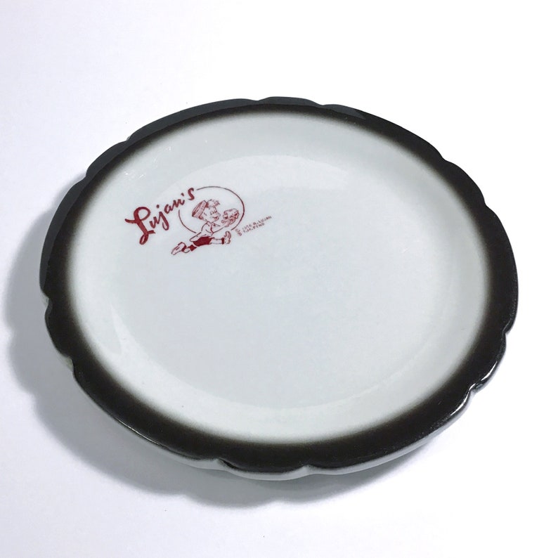Vintage Lujan's Burger Boy Sandwich Plate Akron Ohio Etsy