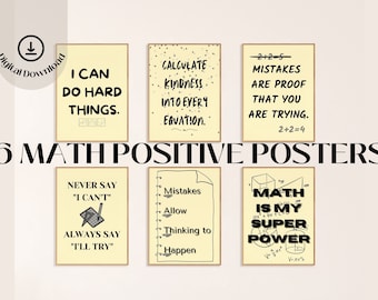 Math Classroom Posters Math Bulletin Board Posters Math Classroom Decor Mathematics Classroom Math Posters for School Decor Math Pin Board