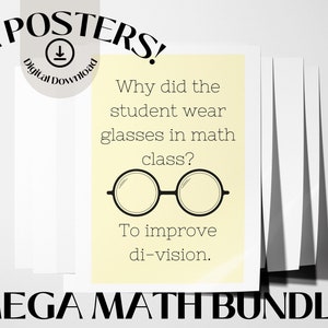 Math Bulletin Board Posters Math Classroom Decor Mathematics Classroom Art Math Posters for School Decor Math Prints Funny Math Pin Board