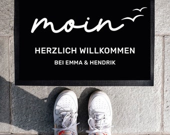 Personalized doormat with first name | Hello | Welcome | Sizes: 35 x 50 cm, 40 x 60 cm, 50 x 70 cm | Housewarming gift | Family