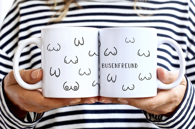 Busenfreund 1.0 Kaffeetasse in weiß Hingucker für besten Freund Geschenk mit Humor Bild 2