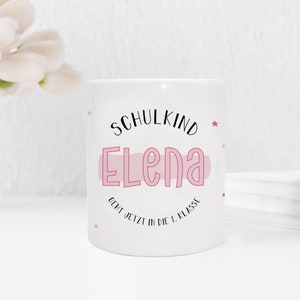 Personalisierte Spardose aus Keramik | mit Wuschnamen | Schulkind | rosa | Geschenk zur Einschulung | Geschenkidee für Geldgeschenk