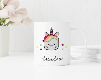 Personalisierte Tasse | Einhorn | mit Wunschnamen | Name eines Einhornfans | kein Einhorn ist auch auch keine Lösung