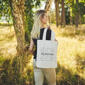 Busenfreundin 1.0 | natur | Stofftasche aus Fairtrade Bio- Baumwolle mit langen Henkeln | Tote Bag | Canvas Bag | Twill Bag