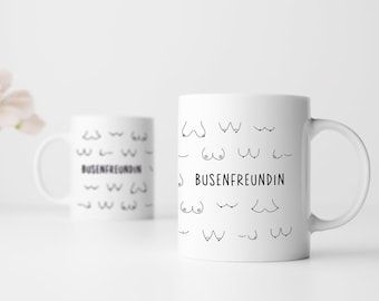 Busenfreundin 2.0 | Kaffeetasse in weiß | entzückendes Geschenk für die beste und liebste Freundin | kurz BFF