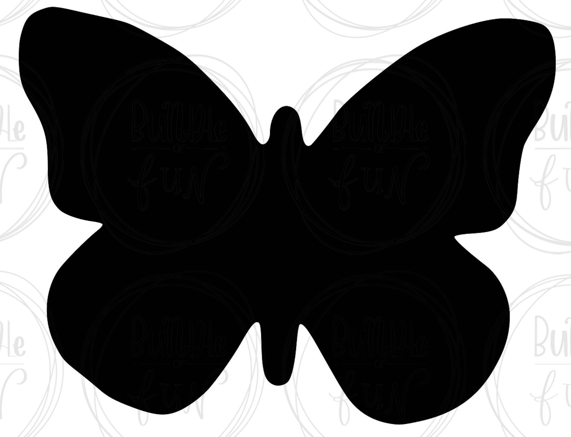 Butterfly Silhouette Vector Image With SVG Eps Pdf Png | Etsy