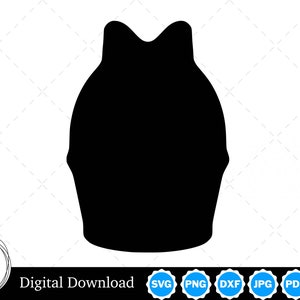 Silhouette di cestino di Pasqua con due contorni / Cestino di Pasqua SVG Contorno di cestino di Pasqua SVG / File di taglio del cestino di Pasqua