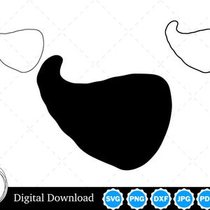 Silhouette di cornucopia con due contorni / Cornucopia SVG Cornucopia Outline SVG / File di taglio di cornucopia, Cornucopia Cricut