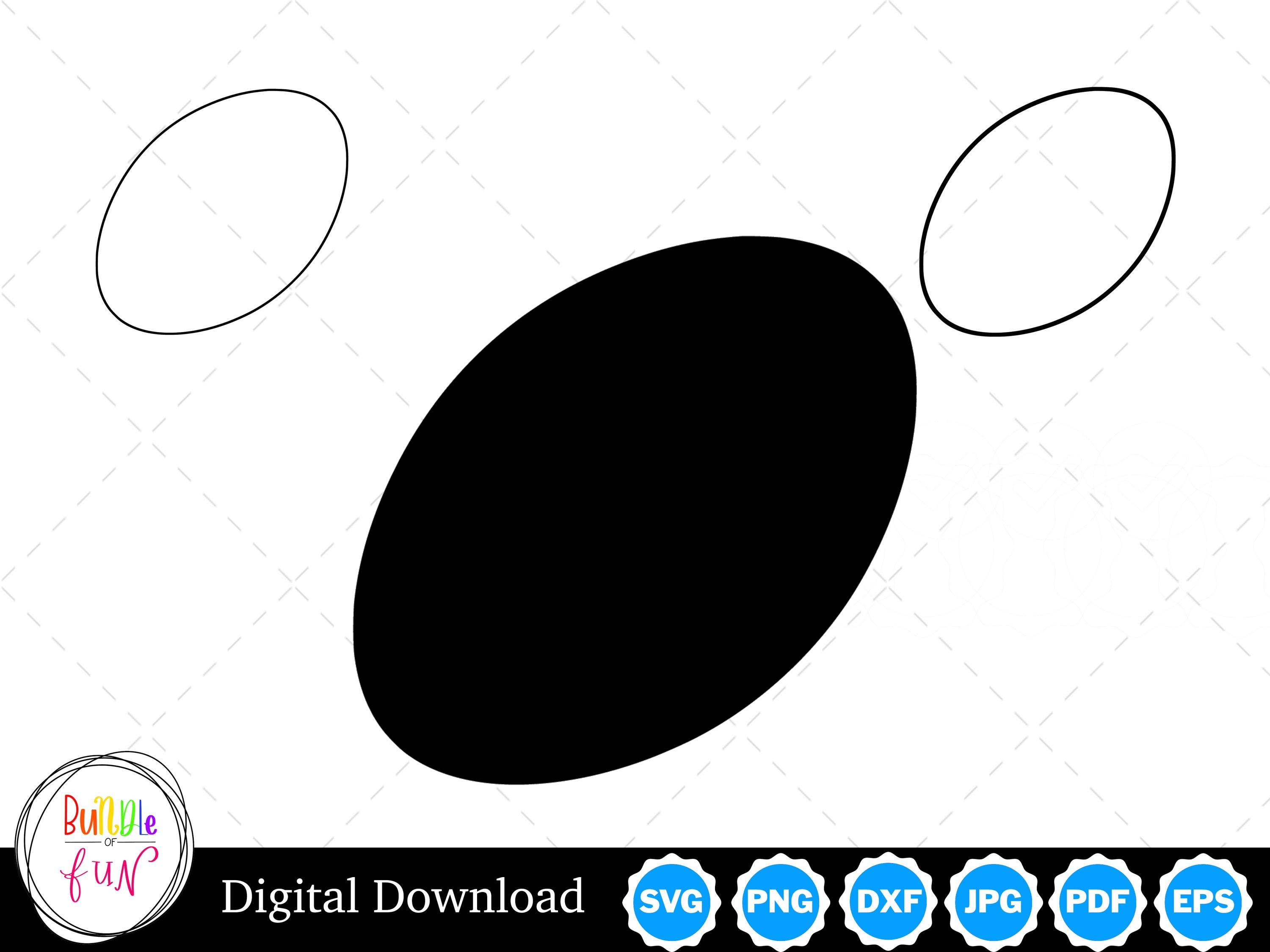 Rugby Ball Silhouette With Two Outlines | Rugby Ball SVG Rugby Ball ...