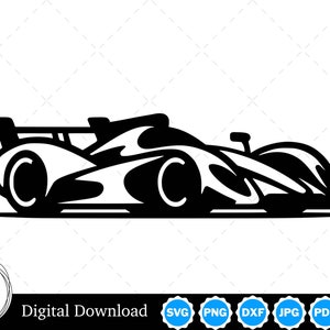 Raceauto silhouet vectorafbeelding met SVG, eps, pdf, png, pdf en jpg, instant digitale download