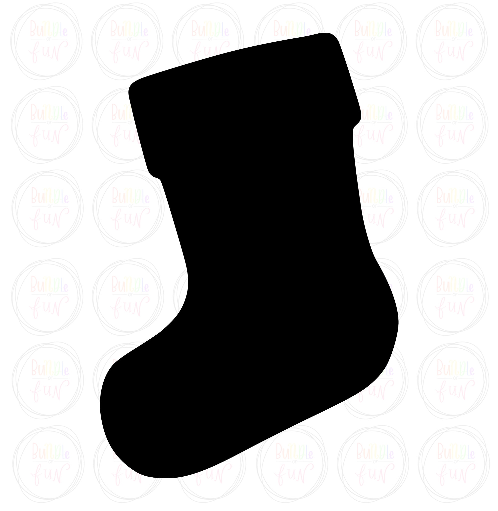 Christmas Stocking Silhouette Vector Image with SVG eps pdf | Etsy