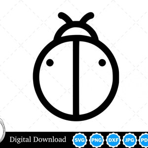 Immagine vettoriale silhouette coccinella con SVG, eps, pdf, png, pdf e jpg, download digitale istantaneo