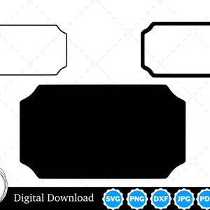 Movie Ticket Silhouette mit zwei Umrissen | Kinokarte SVG Movie Ticket Umriss SVG | Kinokarte Schnittdateien, Kinokarte Cricut