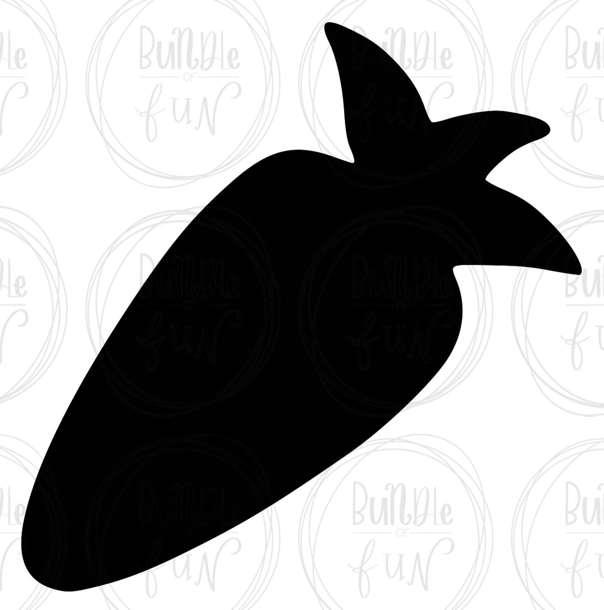 Carrot Silhouette Vector Image With SVG, Eps, Pdf, Png, Pdf, and Jpg
