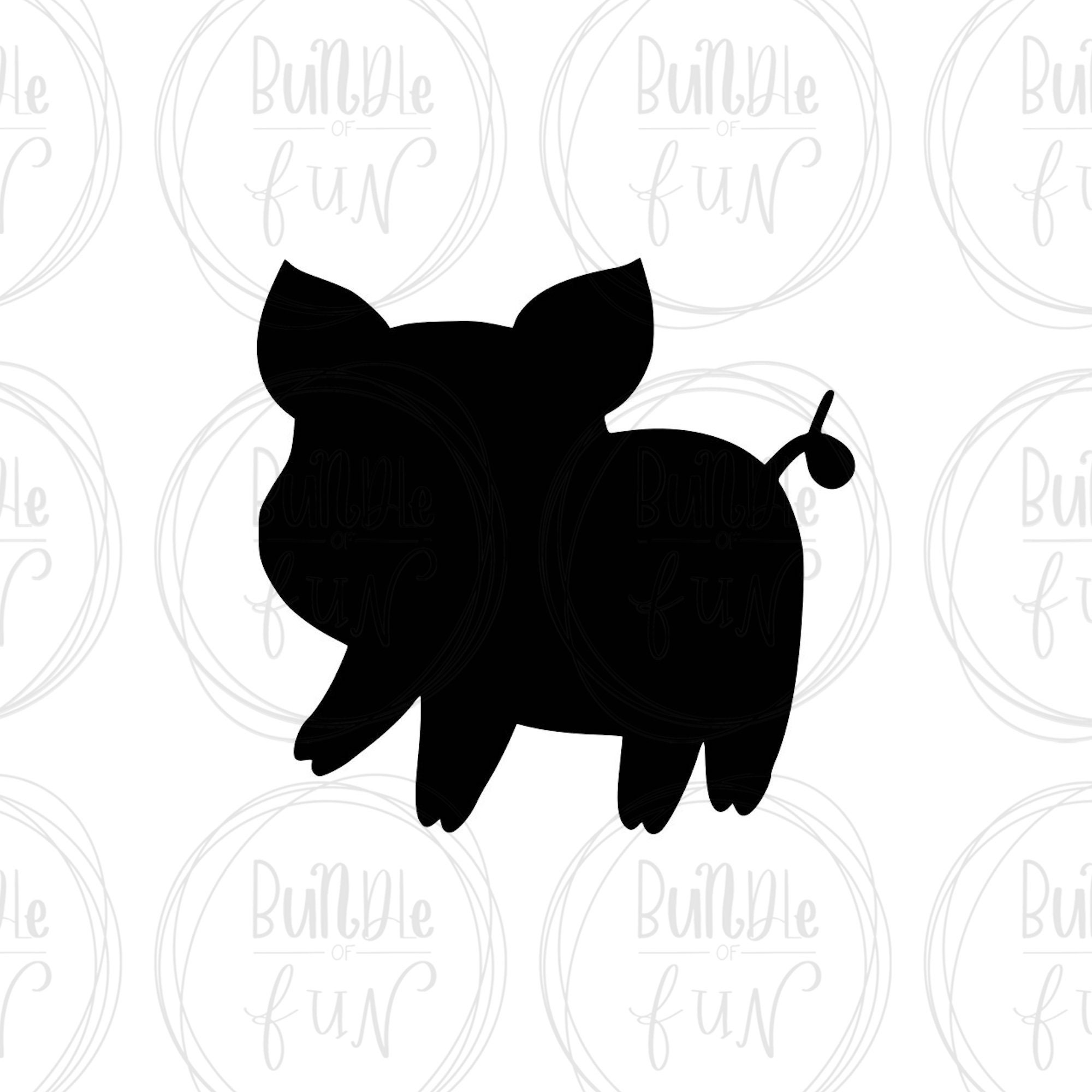 Schwein Silhouette Vektorbild mit SVG eps pdf png pdf und | Etsy