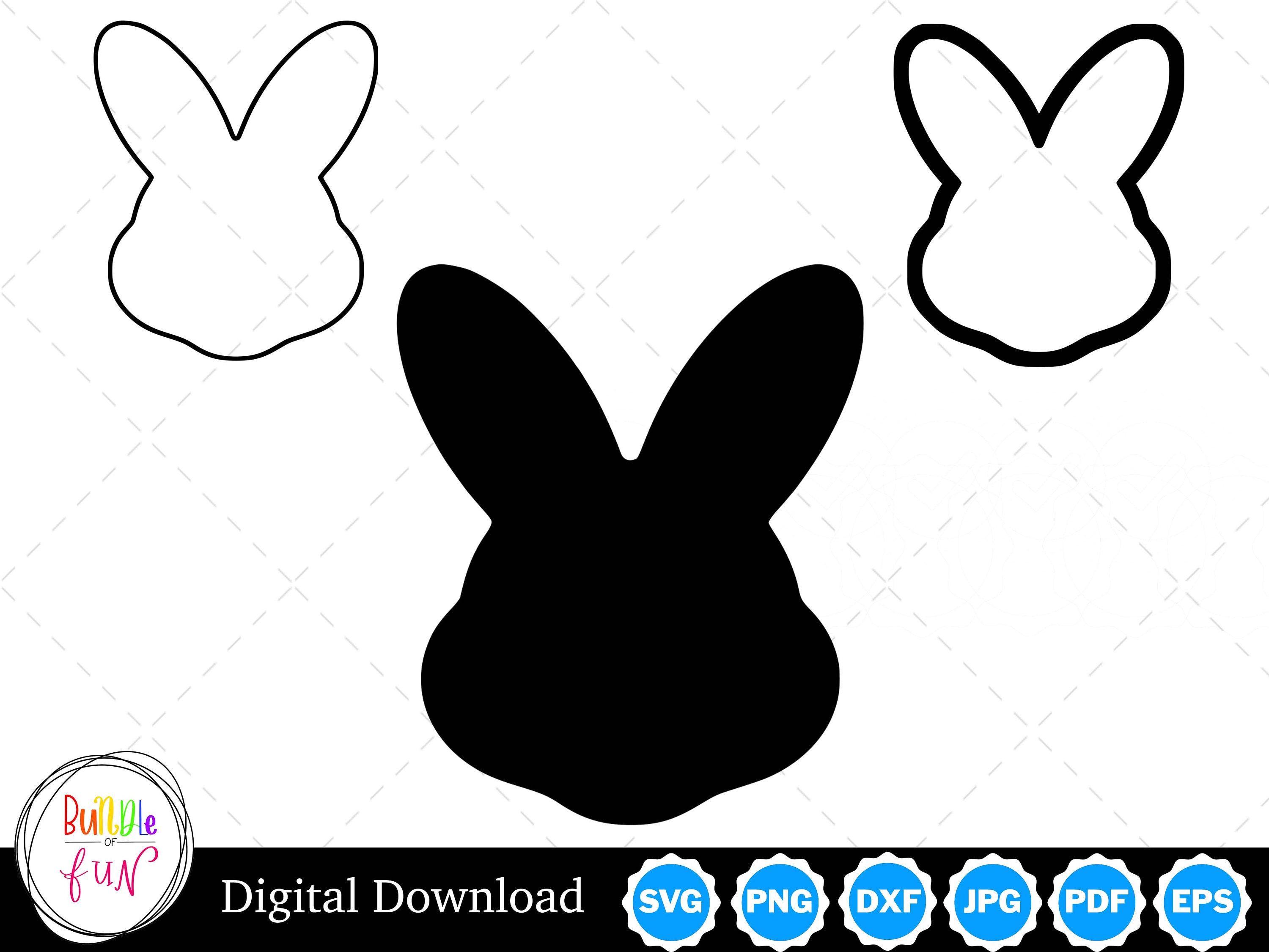 Rabbit Face Outline