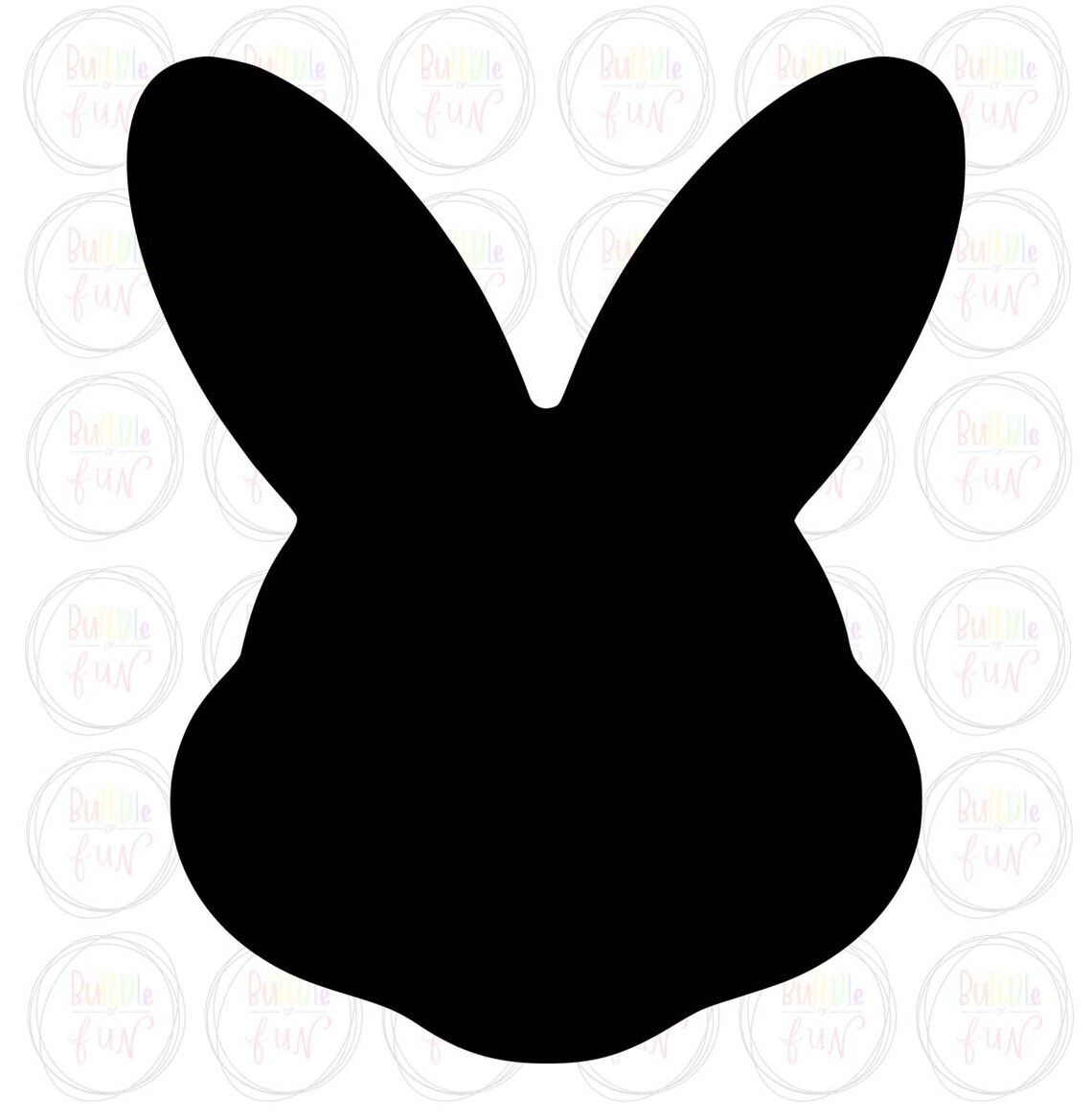 Osterhase Hase Gesicht/Kopf Silhouette Vektor Bild mit SVG | Etsy