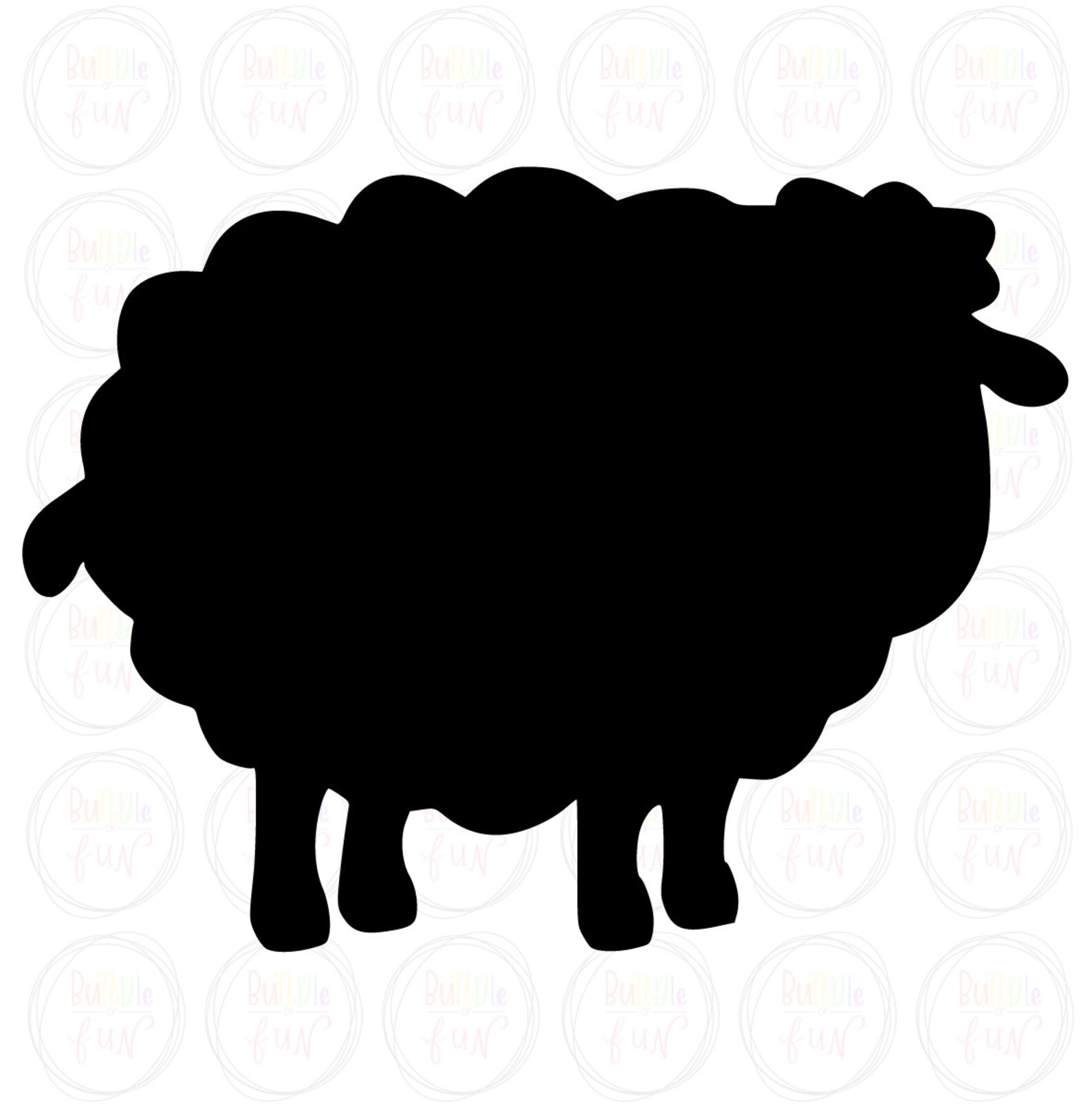 Sheep Silhouette Vector Image with SVG eps pdf png pdf | Etsy