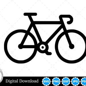 Bicycle Silhouette Vector Image with SVG, eps, pdf, png, pdf, and jpg, Instant Digital Download