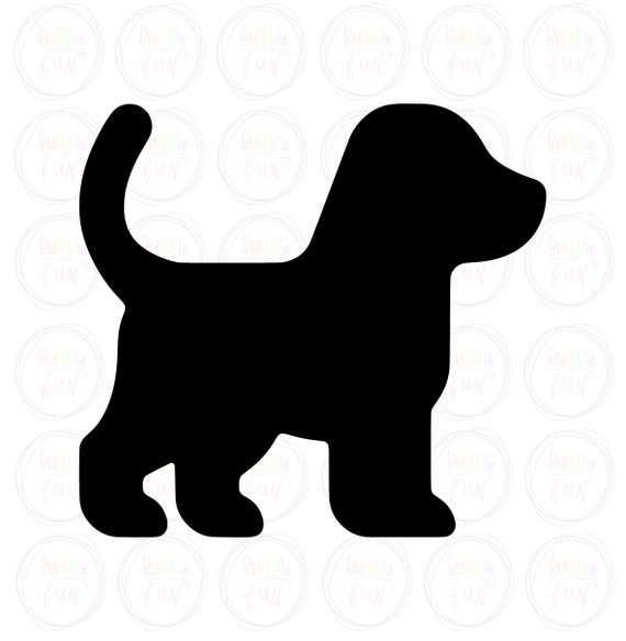 Puppy Dog Silhouette Vector Image with SVG eps pdf png | Etsy