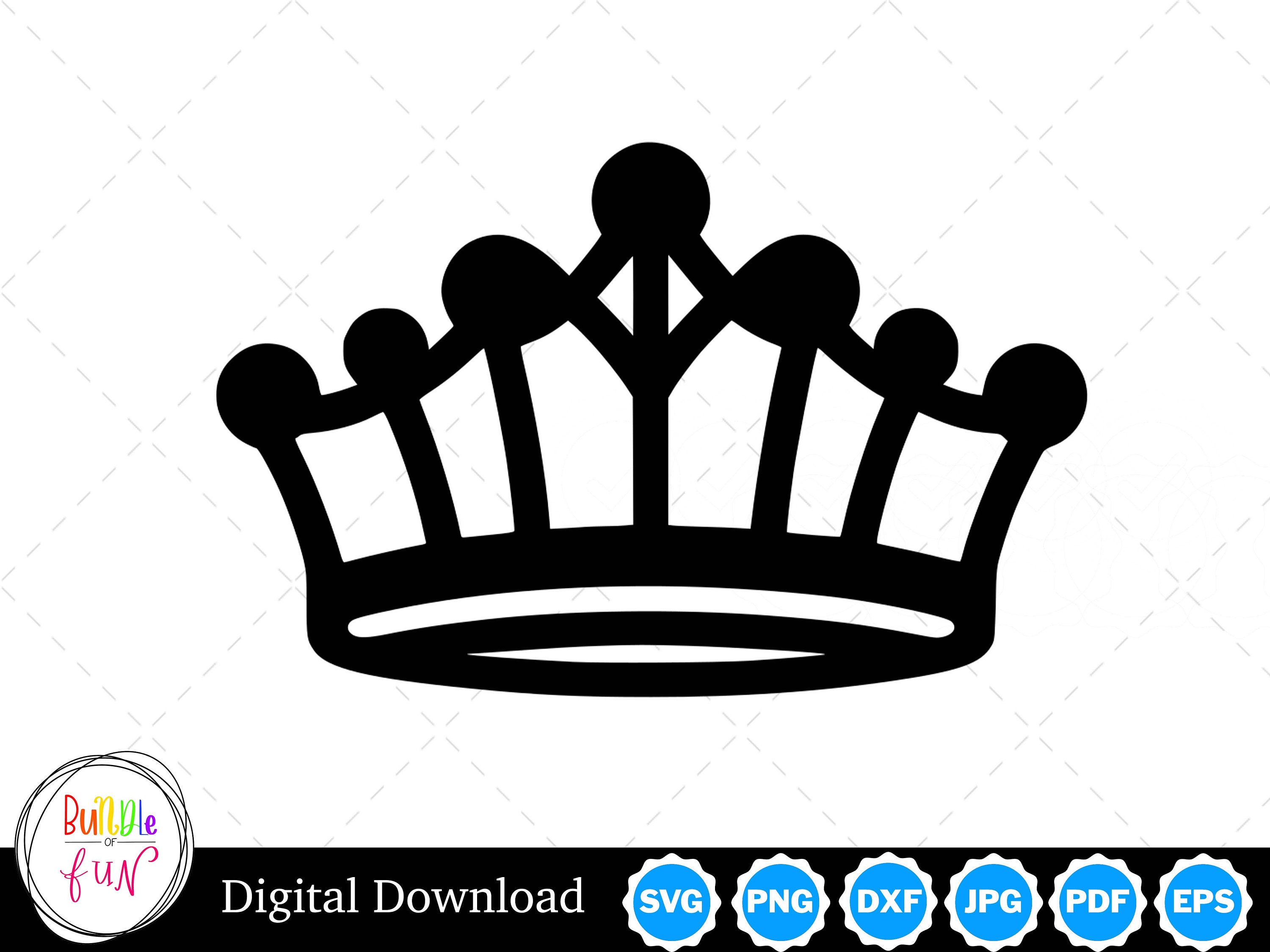 Tiara Silhouette Vector Image with SVG, eps, pdf, png, pdf, and jpg, Instant Digital Download