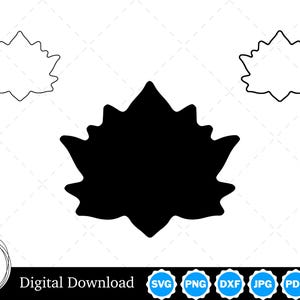 Lotusbloemsilhouet met twee contouren | Lotusbloem SVG Lotusbloem schets SVG | Snijbestanden lotusbloem, lotusbloem Cricut