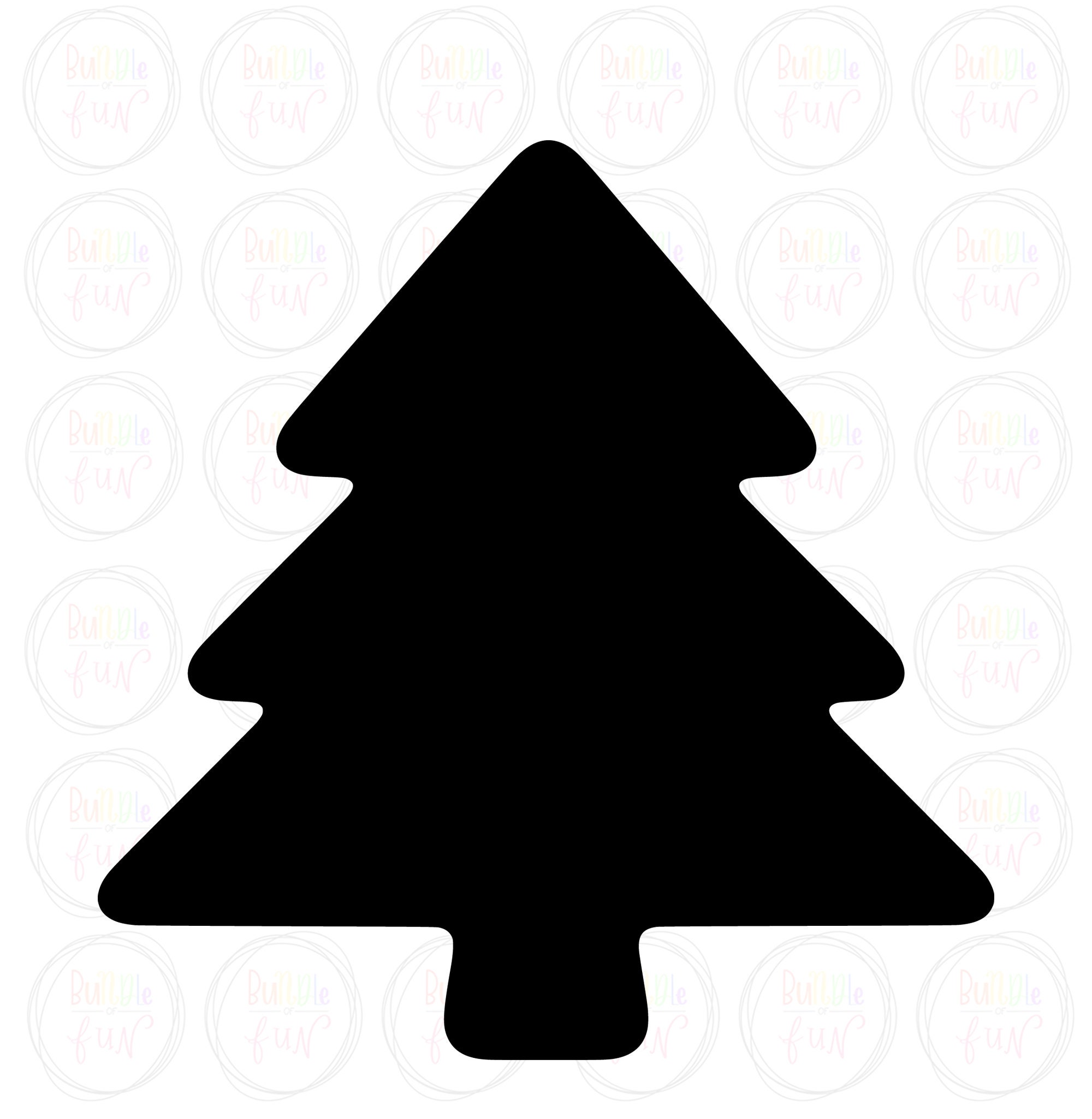 Weihnachtsbaum Silhouette Vektor Bild mit SVG eps pdf png Etsy