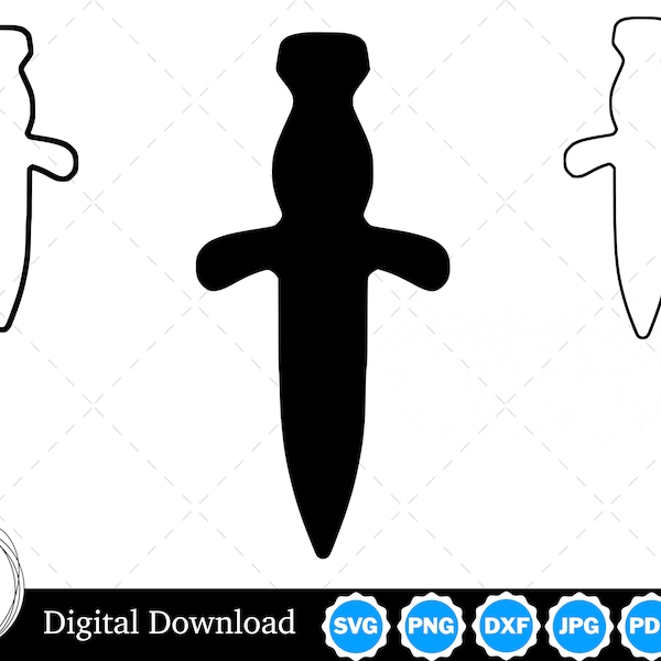 Dagger Silhouette - Etsy