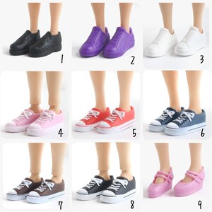 Curvy Barbie Shoes Barbie Flat Foot Doll Shoes Barbie Curvy Shoes Curvy Barbie Sneakers Curvy