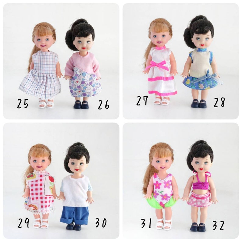 NEW Barbie Kelly Clothes Barbie Chelsea Doll Clothes 4 - Etsy Australia