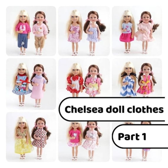Chelsea Doll Clothes Barbie Chelsea Clothing Chelsea Doll Dress up 5 Inch  5.5 Barbie Sister Outfit Mini Barbie Clothes 