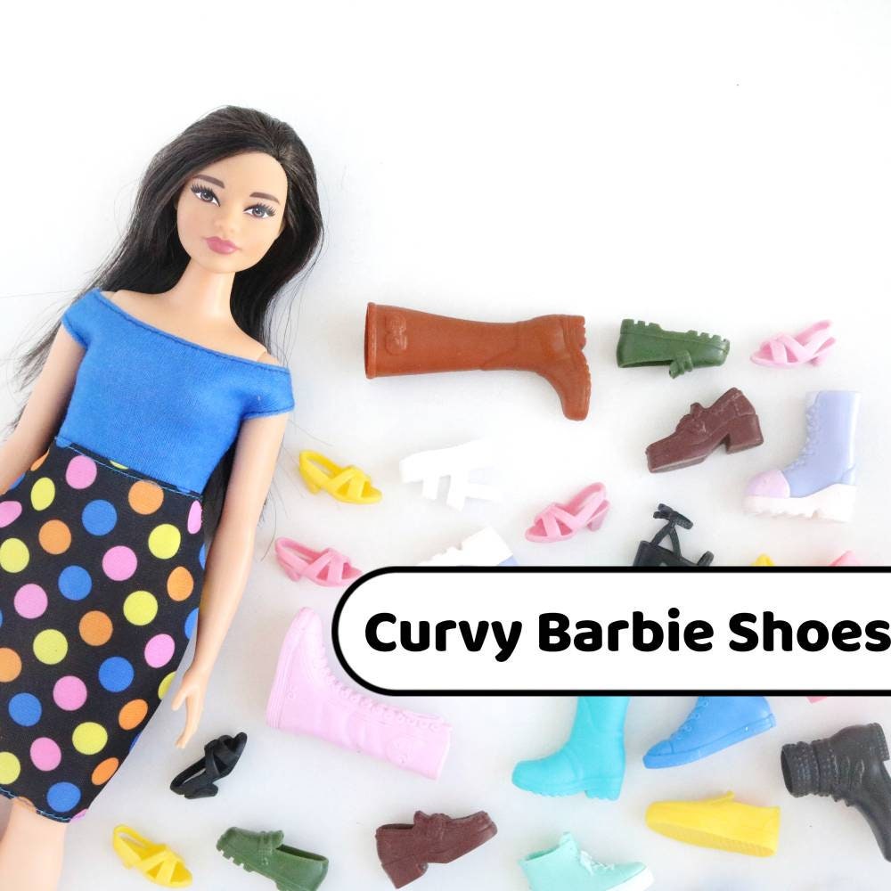 hoher Fuß***% %***Barbie Fashionistas Curvy Schuhe 