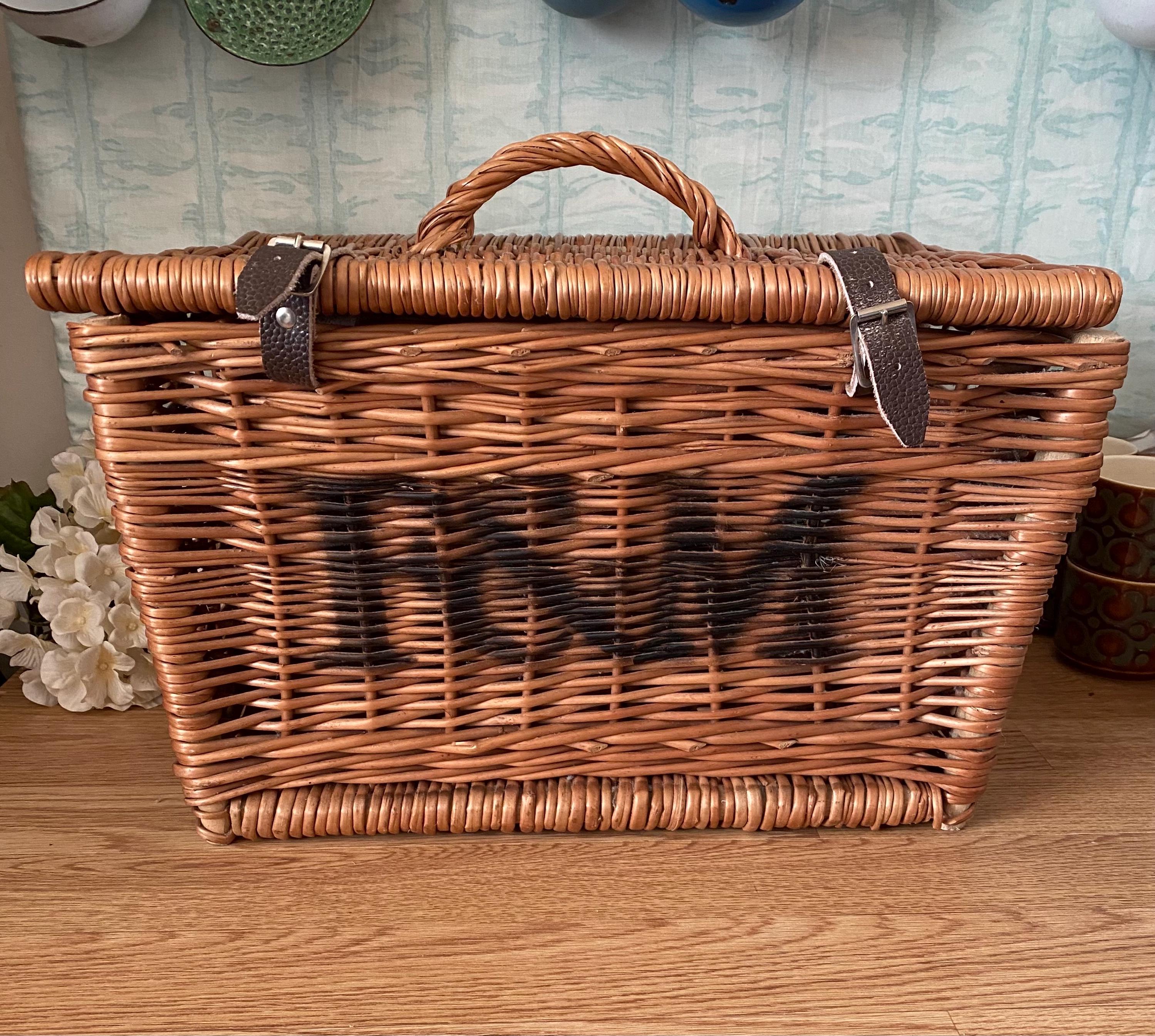 Small F&m Picnic Basket - Etsy UK
