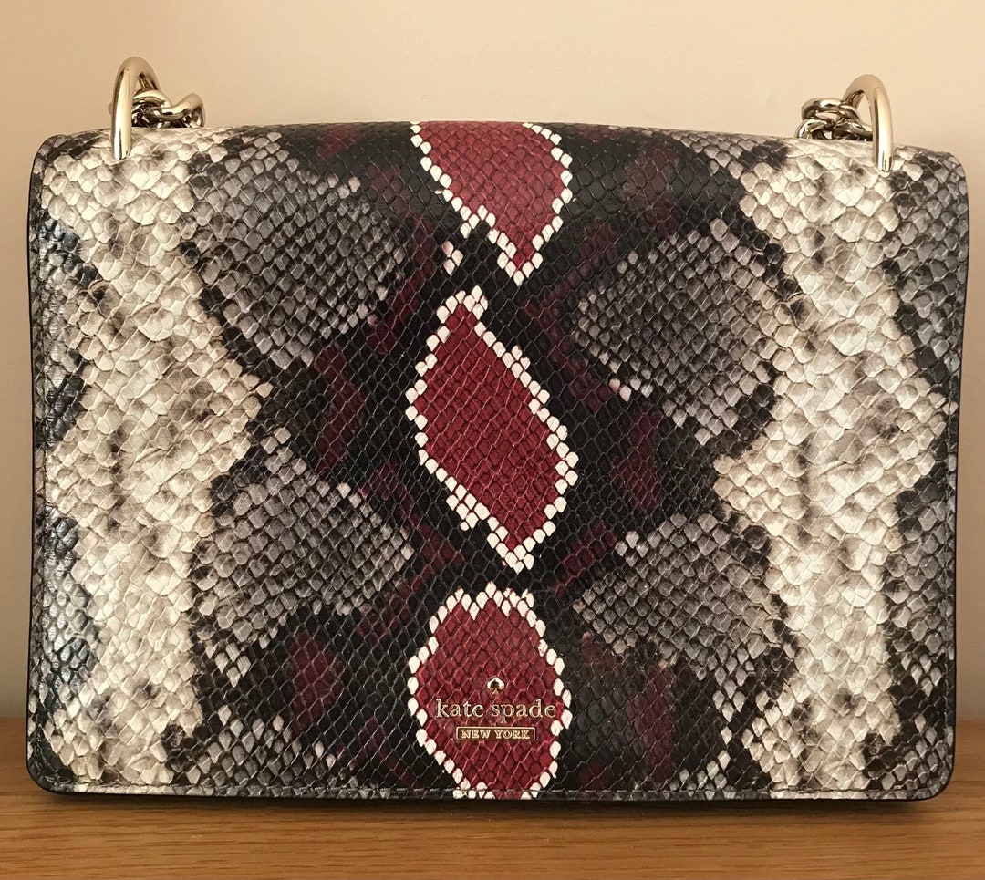 REDUCED Stunning Vintage Kate Spade “marci Snake” Designer Leather 