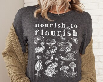 Frog Shirt Toad Shirt Mori Kei Forestcore Goblincore Clothing Cottagecore Shirt Cottagecore Clothes Aesthetic Clothes Indie Shirt