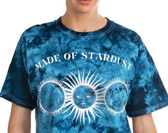 Indie Shirt Sun and Moon Shirt Tie Dye Top Tye Dye Shirt Tye Die Alt Clothing Trendy Clothes Indie Clothes Aesthetic Clothes Tie Dye Shirt