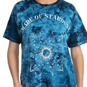 Tye Die Sun and Moon Shirt Witchy Shirt Meditate Shirt Tye Dye Shirt Tie Die Indie Clothing Alt Clothing Trendy Clothes Indie Shirt TShirt